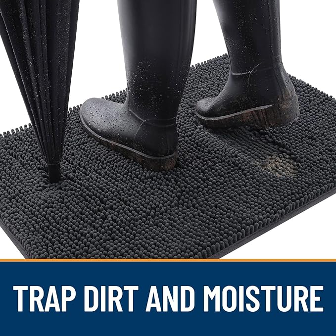 OLANLY Dog Door Mat for Muddy Paws 70x35, Absorbs Moisture and Dirt, Absorbent - Image 2