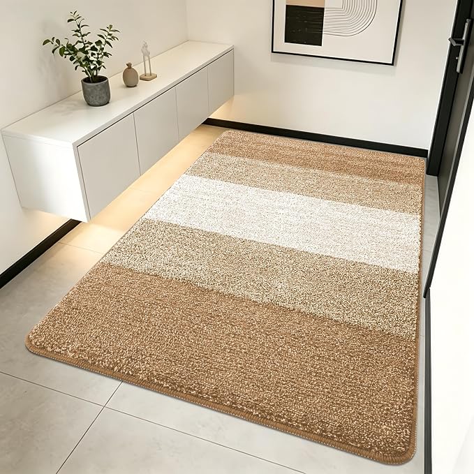 Kitinjoy Indoor Outdoor Door Mat, 70x35 Non-Slip Absorbent Dirt Trapper by Kitinjoy