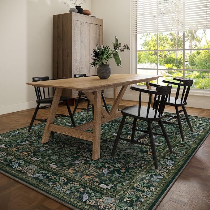 Washable Area Rugs for Living Room: 6x9 Rugs for Bedroom Stain Resistant Non - Image 6