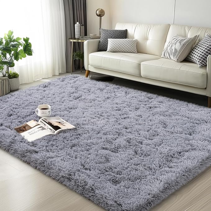 Mugorn 3x5 Rugs for Bedroom, Fluffy Area Rugs for Living Room, Soft Shag Kids by MUGORN