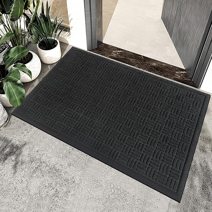 Mibao Front Door Mat Indoor Outdoor Entrance, Dirt Trapping Waterproof - Image 8