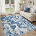 DMOYEST 5x7 Washable Area Rug for Living Room, Non Slip Abstract Rugs, Modern by DMOYEST