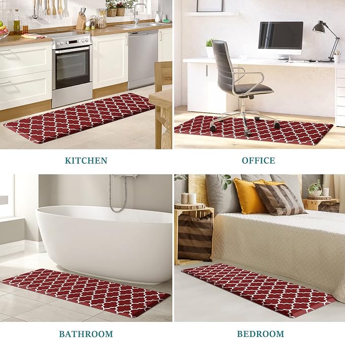WISELIFE Kitchen Mat Cushioned Anti-Fatigue Kitchen Rug, 17.3"x 60", Non Slip - Image 7
