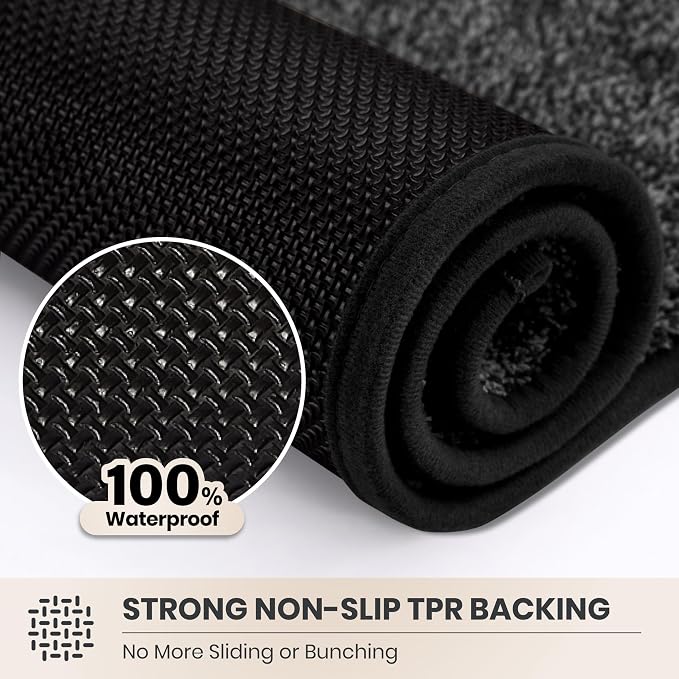 PURRUGS Dirt Trapping Door Mat 48" x 48", Non-Slip Machine Washable Entryway Rug - Image 5