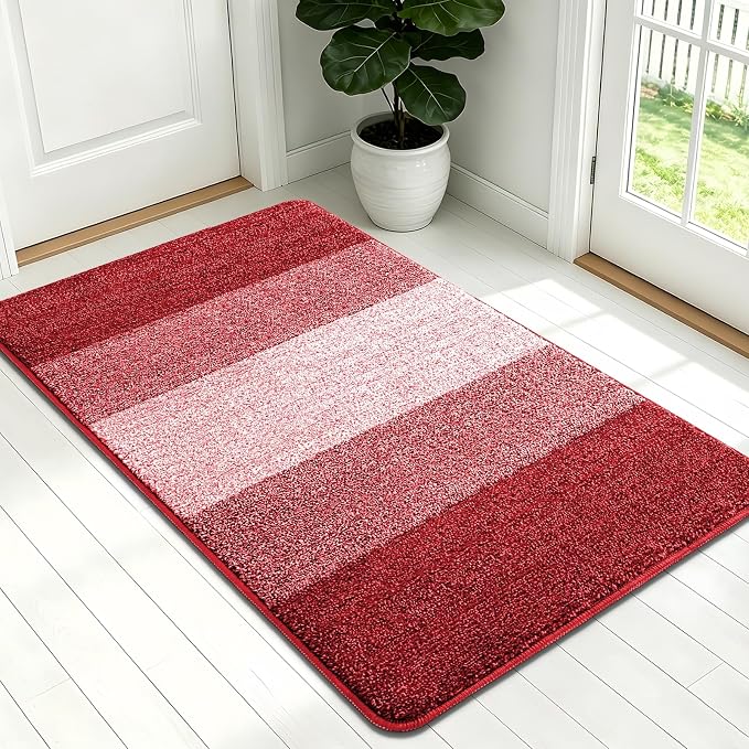 Kitinjoy Indoor Outdoor Door Mat, 54x32 Non-Slip Absorbent Dirt Trapper by Kitinjoy