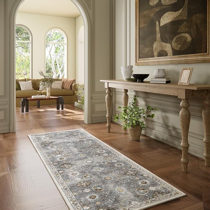 Washable Runners for Hallways Kitchen Rugs: 2'x6' Runner Rug Stain Resistant - Image 5
