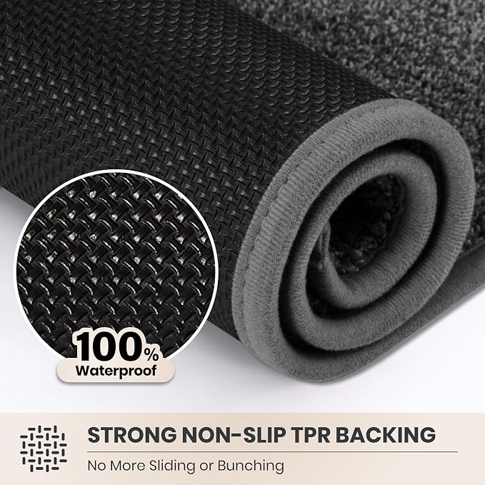 PURRUGS Easy Care Area Rug 6ft x 9ft, Non-Slip Washable Entryway Rug, Stain - Image 5