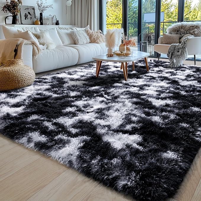 8x10 Area Rugs for Living Room, Ultra Soft Fluffy Large Shaggy Rug Carpet for - Image 3