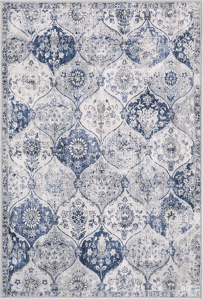 Lahome Moroccan Trellis Washable Rug, 2x3 Kitchen Rugs - Image 5