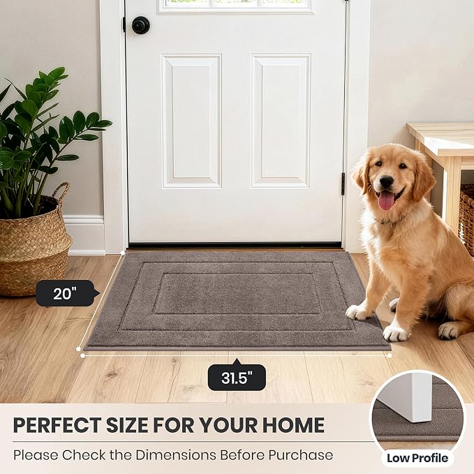 PURRUGS Dirt Trapping Door Mat 20" x 31.5", Non-Slip/Skid Machine Washable - Image 8