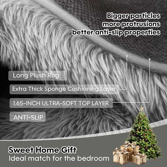 Large 9x12 Area Rug for Living Room, Soft Shag Rugs for Bedroom, Non-Slip Ultra - Image 6