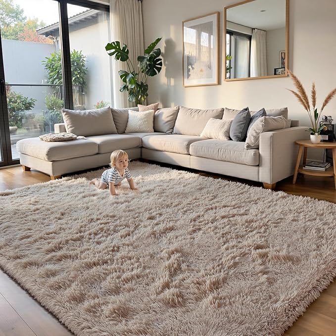 yongyangjuxin Fluffy Rug Shag Area Rug, Large Shag Area Rugs by Yongyangjuxi
