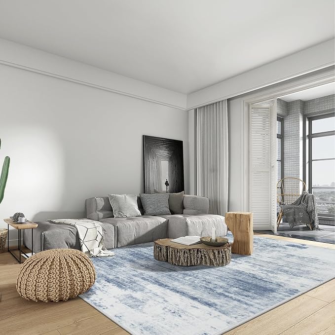 8x10 Area Rugs Washable Rug: Modern Abstract Living Room Rug Soft Anti-Skid - Image 3