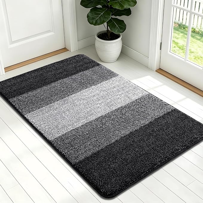 Kitinjoy Indoor Outdoor Door Mat, 54x32 Non-Slip Absorbent Dirt Trapper by Kitinjoy