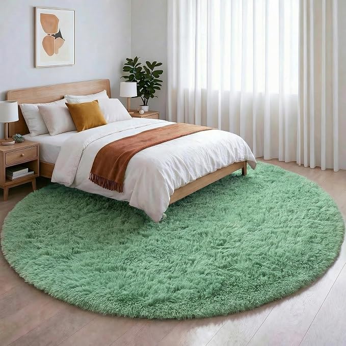 Amdrebio Sage Green Round Rug 4Ft - Image 5