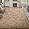 8x10 Area Rugs for Living Room Bedroom: Ultra Soft Fluffy Shag Rug Upgrade by Luxturiy