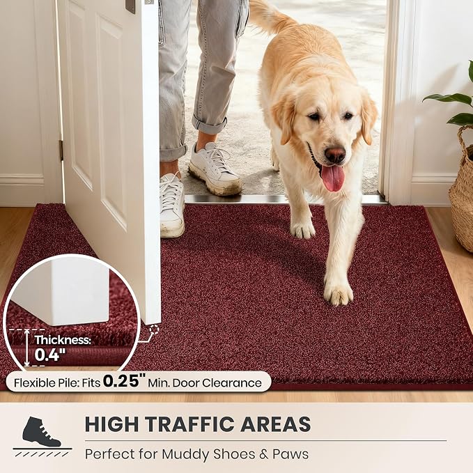 PURRUGS Dirt Trapping Door Mat 24" x 84", Non-Slip Machine Washable Entryway Rug - Image 7