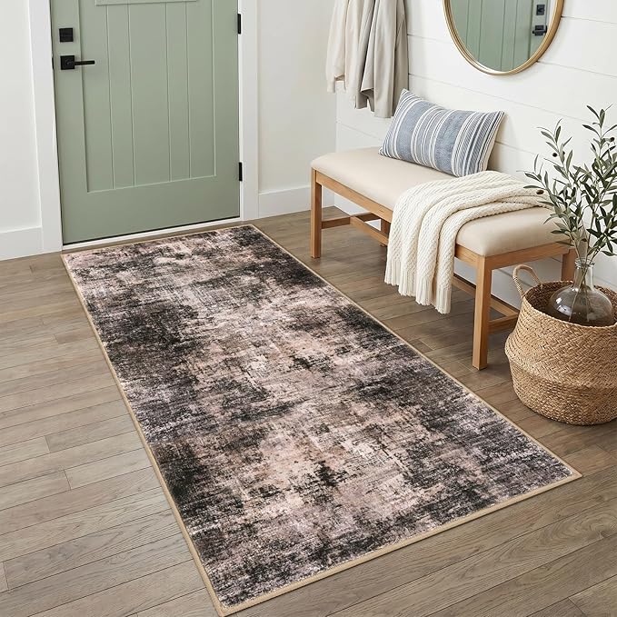 IOHOUZE Abstract Runner Rug 3x6 Ft Washable Runners by iOhouze