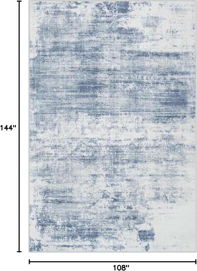 9x12 Area Rugs Washable Rug: Modern Abstract Living Room Rug Soft Anti-Skid - Image 2