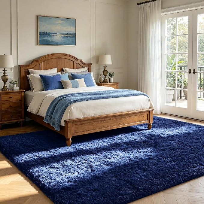 Shag Area Rugs for Bedroom Living Room, 5X8 Ultra Soft Fluffy Area Rugs for Dorm - Image 3