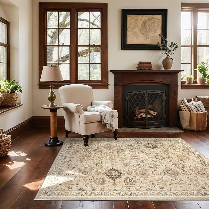 Washable Entryway Small Area Rugs: Door Mat Indoor Entrance 3x5 Rug Stain - Image 2