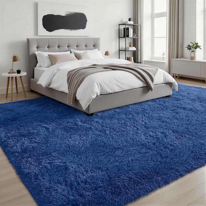 Fluffy Area Rugs 9x12 Living Room Bedroom: Ultra Soft Shag Rug Upgrade Non-Slip - Image 3