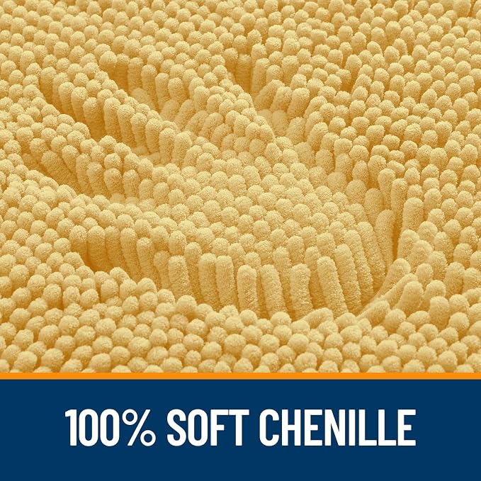 OLANLY Large Bathroom Rugs 40x32, Extra Soft Absorbent Chenille Bath Rugs - Image 3