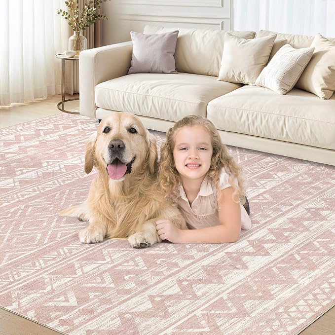 cotiled 10x14 Area Rugs Living Room Rug: Washable Boho Rugs - Image 8
