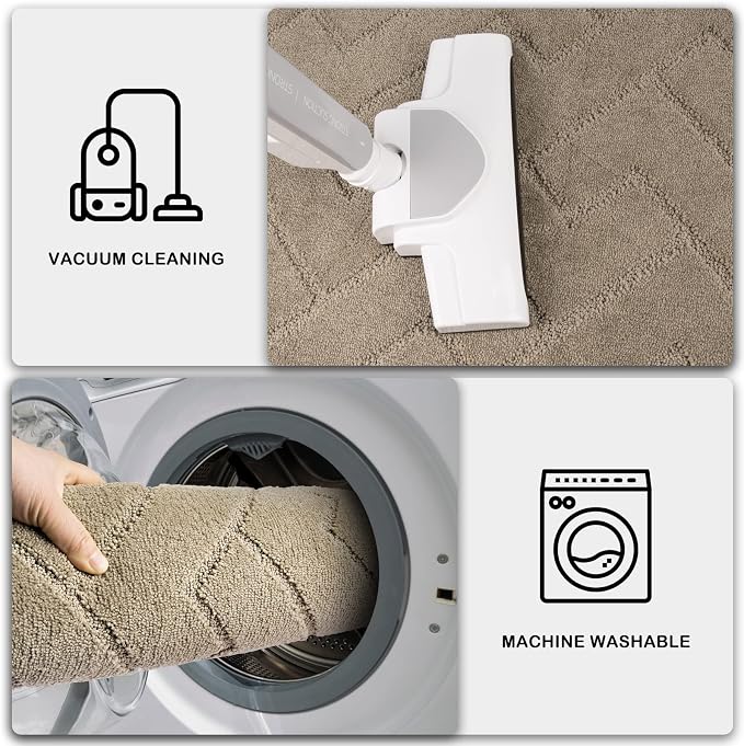 PURRUGS Dirt Trapping Door Mat 36" x 36", Non-Slip Machine Washable Entry Rug - Image 7