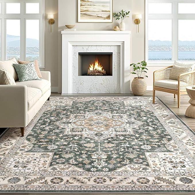 Vintage Living Room Area Rug 5x8 - Image 5