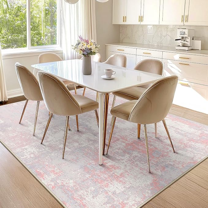 RELEANY Washable Area Rugs 5'x8' Non-Slip Modern Abstract Soft - Image 7