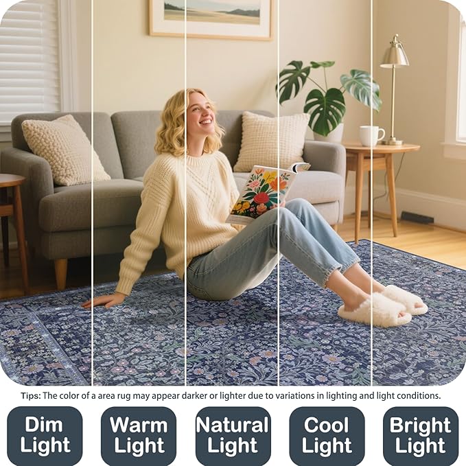 Washable 2' x 6' Runners for Hallways, Non Slip Long Floor Runner for Kitchen - Image 5