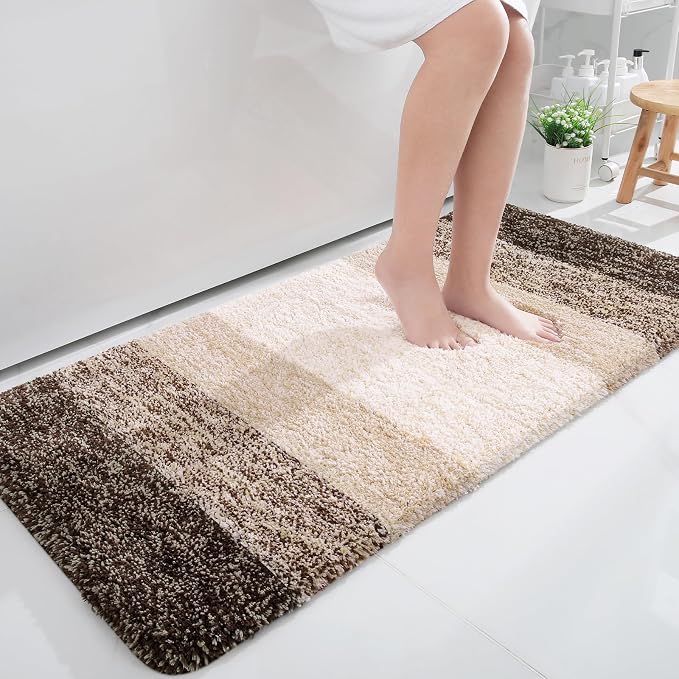 OLANLY Bathroom Runner Rugs Mat 47x24, Extra Soft Absorbent Microfiber Bath Rugs by OLANLY