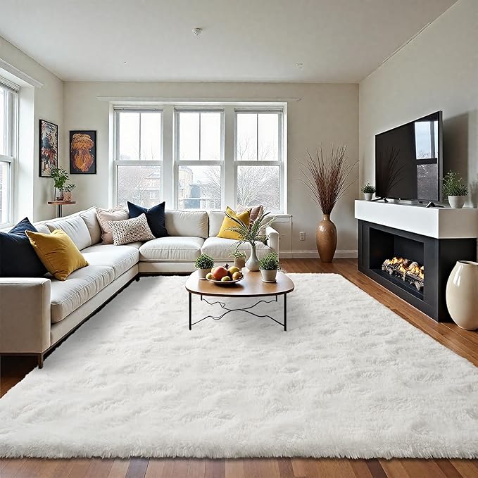 LOCHAS Ultra Soft Indoor Modern Area Rugs Fluffy Living Room Carpets - Image 5