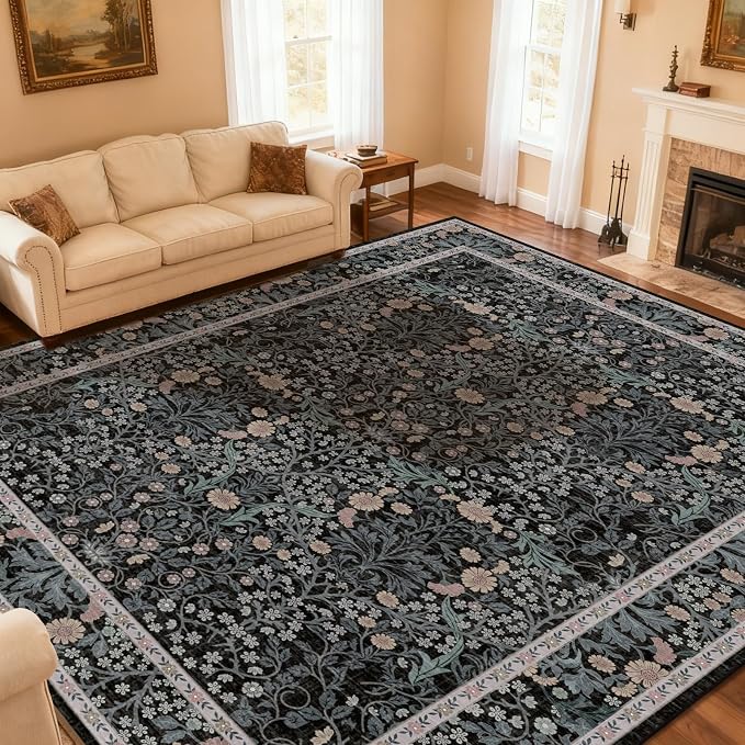 Area Rug for Living Room, 10x12 Large Washable Rugs for Dining Room, Non Slip - Image 3