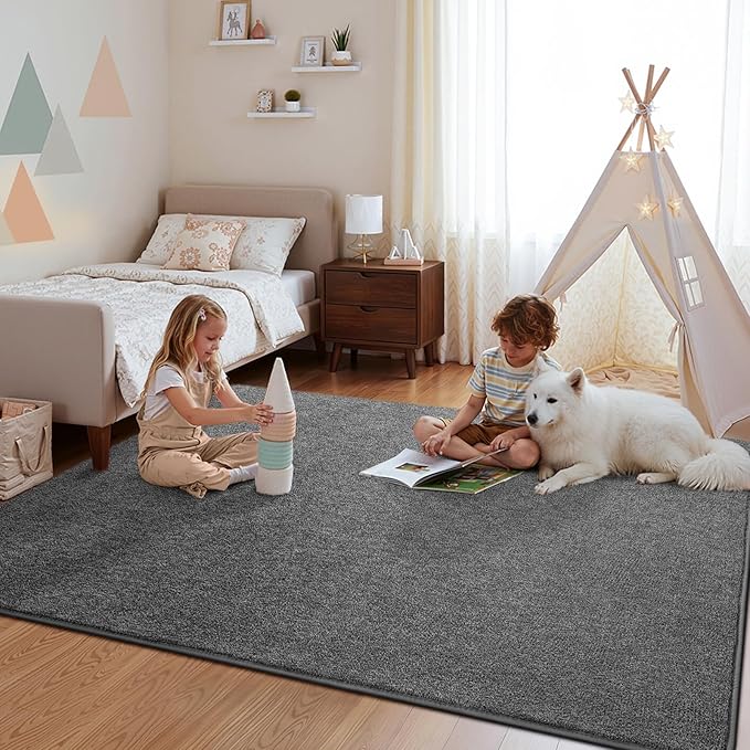 Pettop 5x7 Black Grey Area Rugs - Image 4