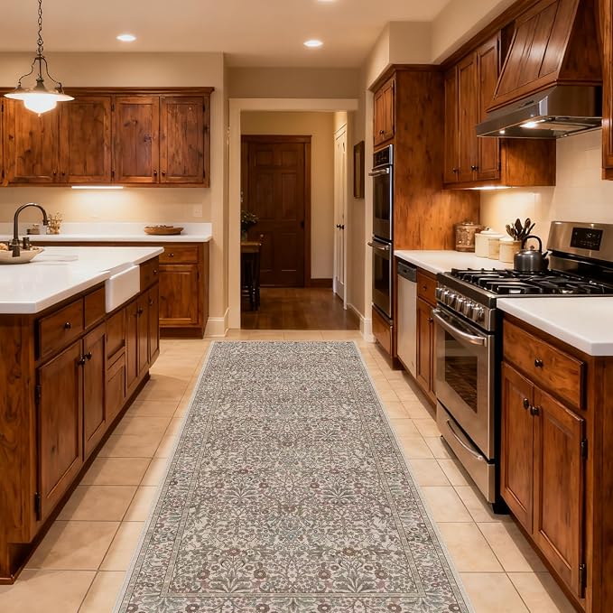 Washable 2'6" x 8' Runners for Hallways, Non Slip Long Floor Runner for Kitchen - Image 3