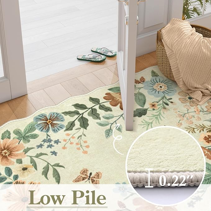 Lahome Floral Kitchen Runner Rug, 2X6 Rug Runners - Image 6