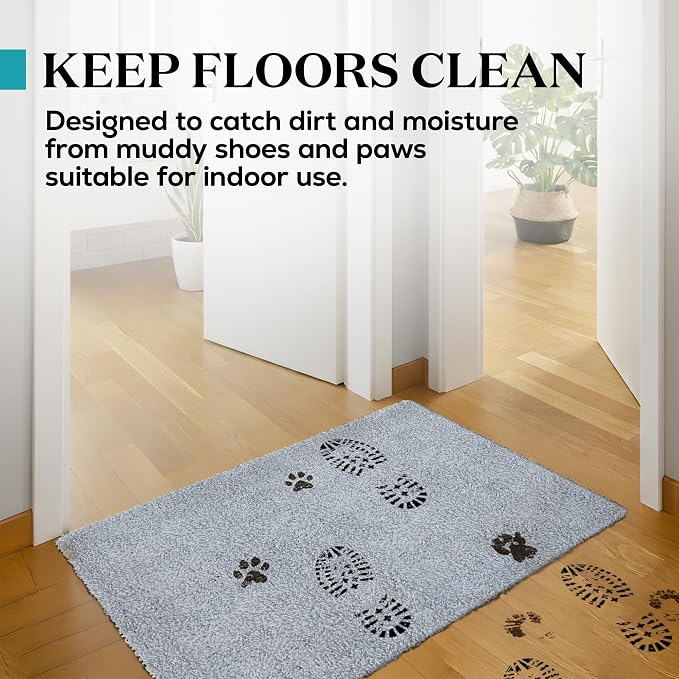 Premium Microfiber Indoor Door Mat – 32"x48" Washable Entry Mat, Waterproof - Image 3