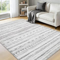 4x6 Area Rugs for Living Room Machine Washable Rug Distressed Indoor Carpet by Tchdio
