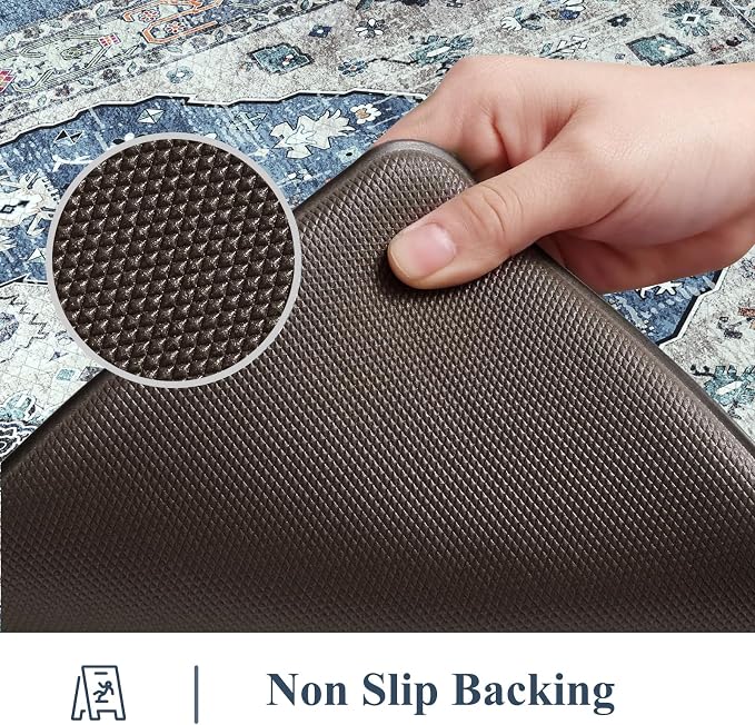 Collive Kitchen Mats for Floor, Boho Non Slip Kitchen Cushion Rug Kitchen Floor - Image 4