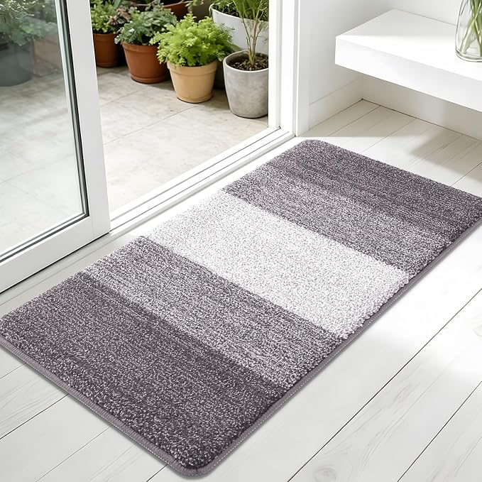 Kitinjoy Indoor Outdoor Door Mat, 45x27 Non-Slip Absorbent Dirt Trapper by Kitinjoy