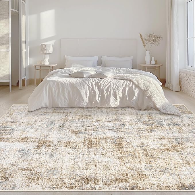 Area Rugs 5x7 Living Room: Washable Rug Modern Abstract Rugs Soft Non Slip - Image 3