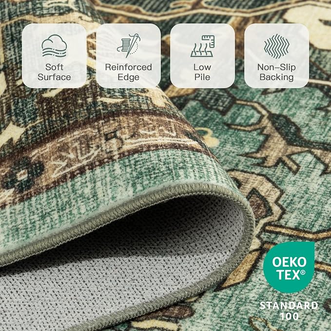 Lofus 8x10 Area Rugs for Living Room, Washable Area Rug, Rugs for Bedroom - Image 6