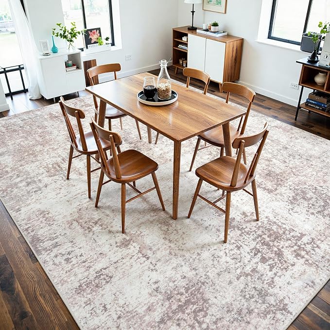 Area Rugs 10x14 Living Room: Large Soft Washable Rug Modern Abstract Anti-Skid - Image 6