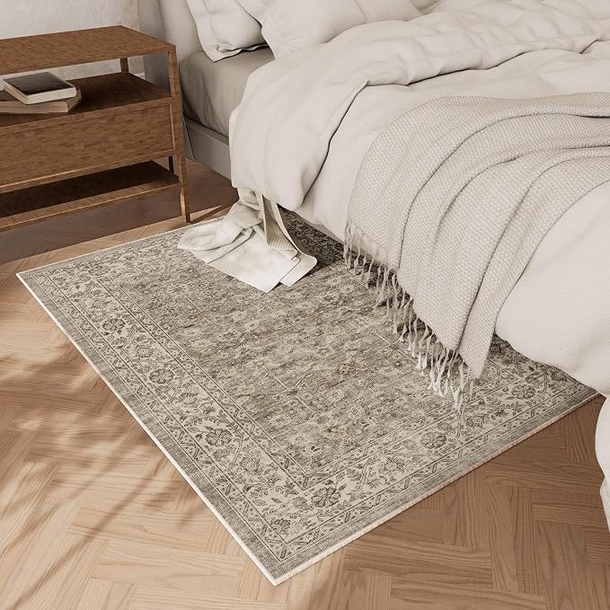 Boho Washable Throw Rugs for Entryway: Door Mat Indoor Entrance 2x3 Small Rug - Image 3