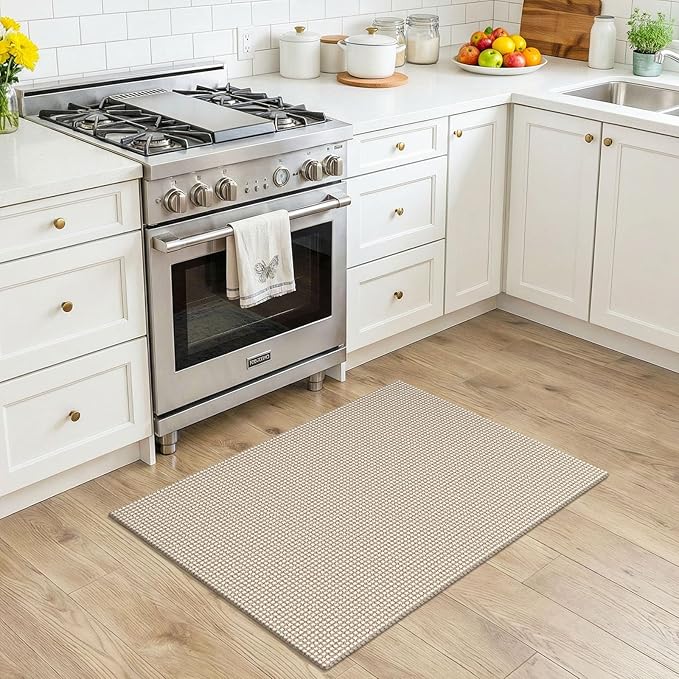 KOZYFLY Indoor Door Mat 2x3 ft Small Area Rugs Washable Front Door Mat Non Slip - Image 2