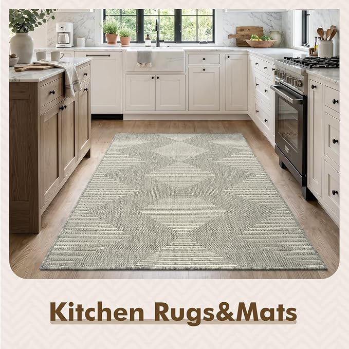 MontVoo-3x5 Outdoor Rug Porch Entryway Rug-Polypropylene Indoor Outdoor Rugs - Image 4