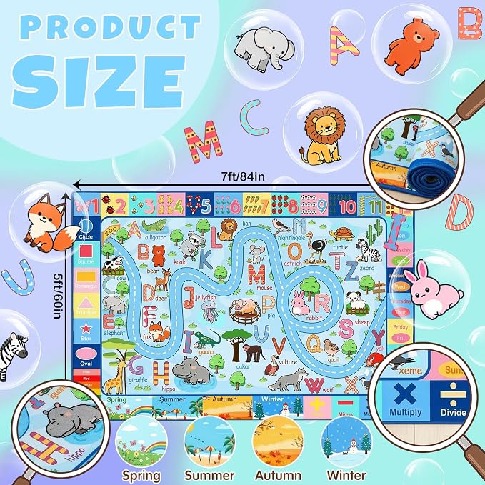 Educational ABC Alphabet Rugs, Kids Rugs - Image 2