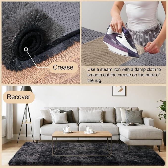 Mugorn 8x10 Area Rugs for Living Room, Large Fluffy Rugs for Bedroom, Soft - Image 7